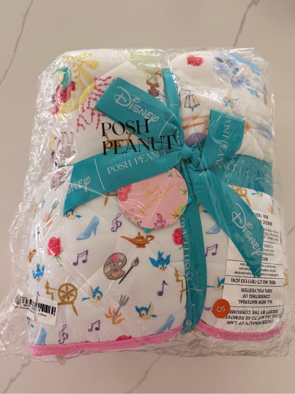 Disney Posh Peanut Original Princess Ball Quilted Patoo Blanket